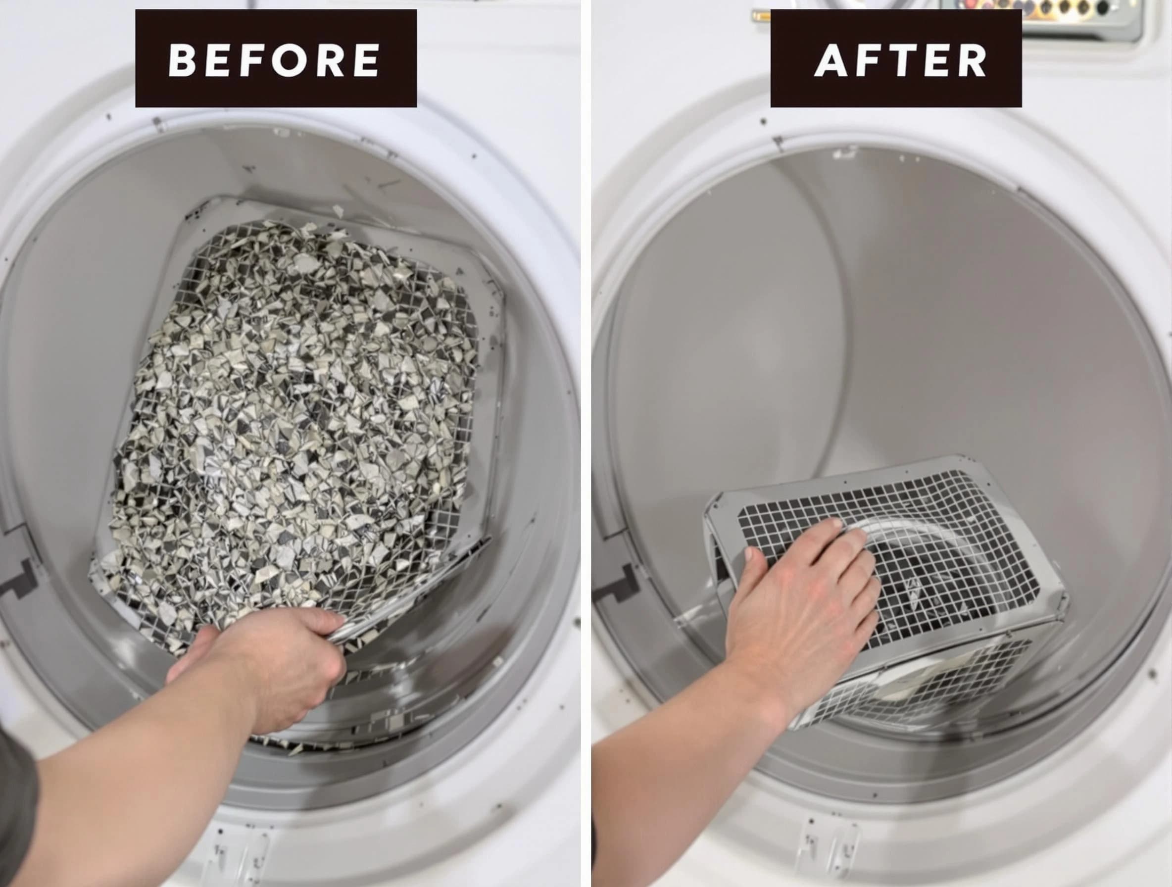 Professional lint trap cleaning by East Point Dryer Vent Cleaning in East Point