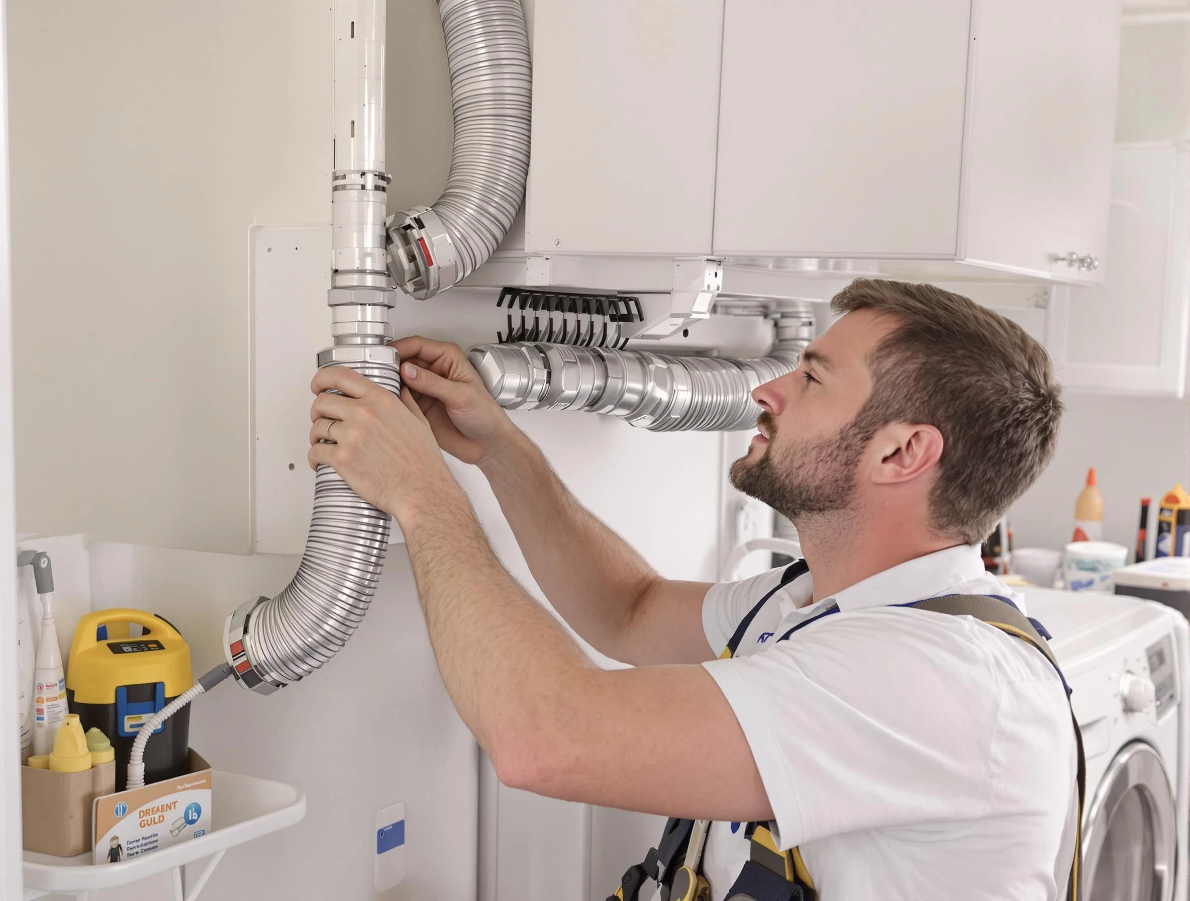 Professional dryer vent repair and installation by East Point Dryer Vent Cleaning in East Point