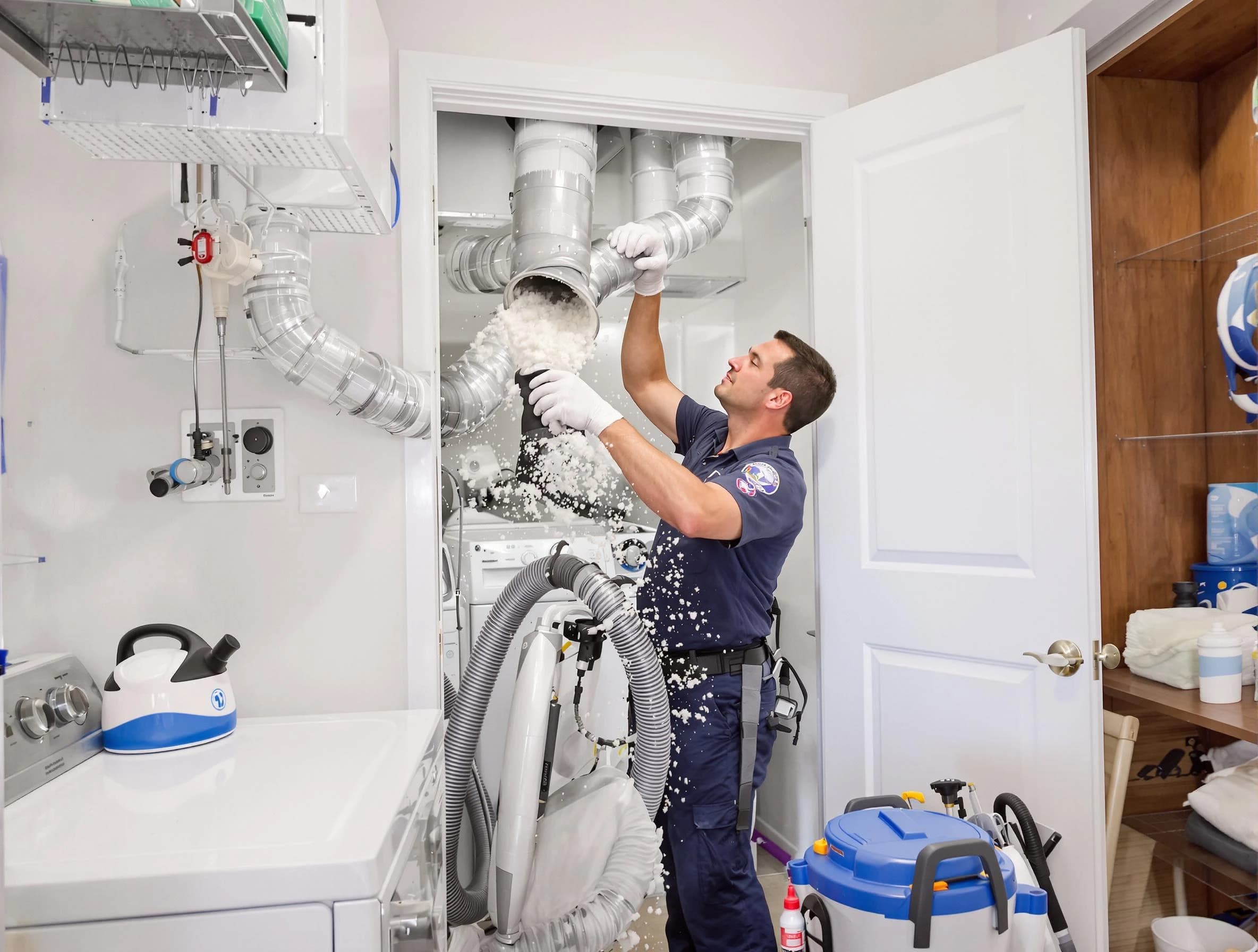 East Point Dryer Vent Cleaning technician delivering thorough residential dryer vent cleaning service in East Point