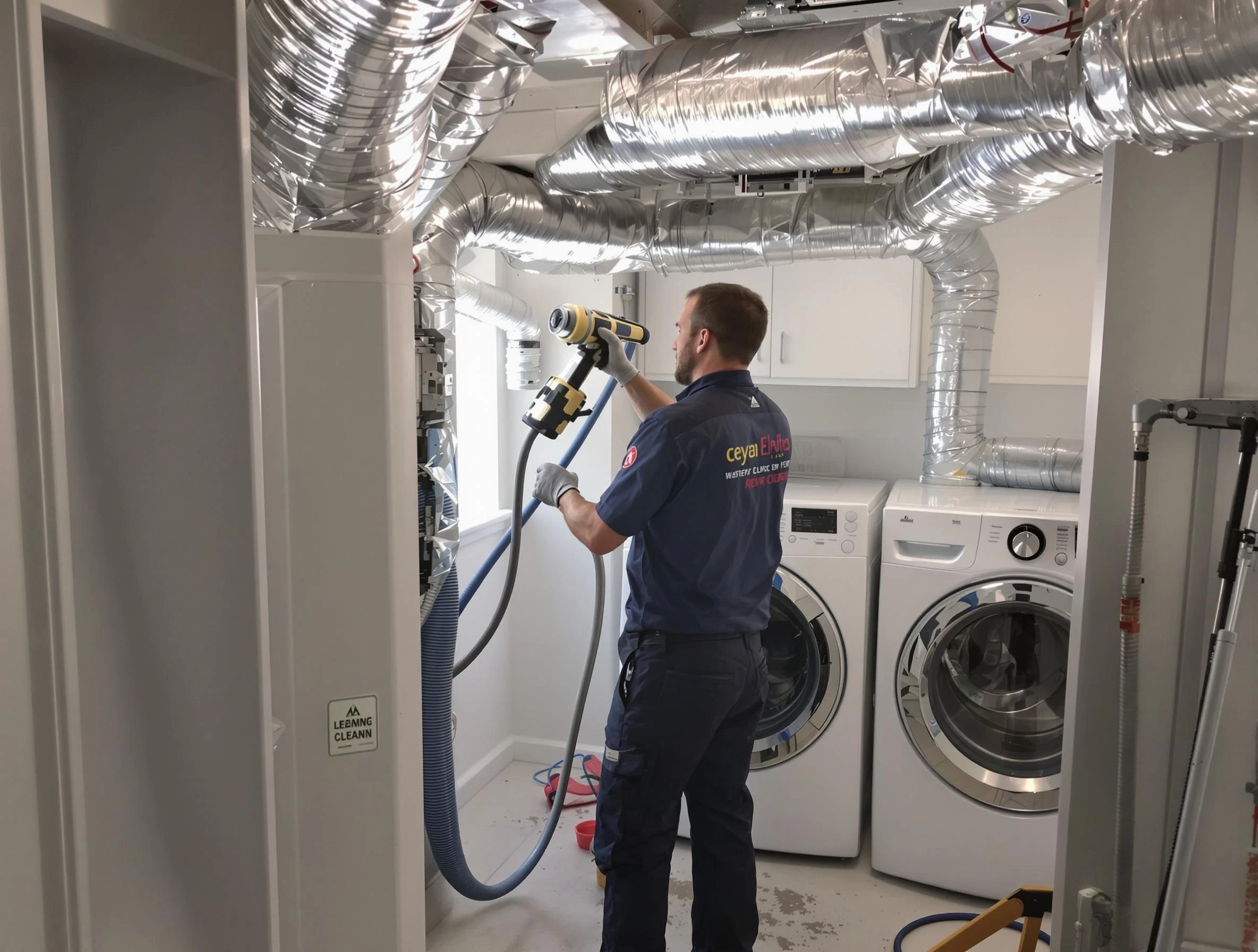 East Point Dryer Vent Cleaning specialist using advanced equipment for thorough duct cleaning in East Point